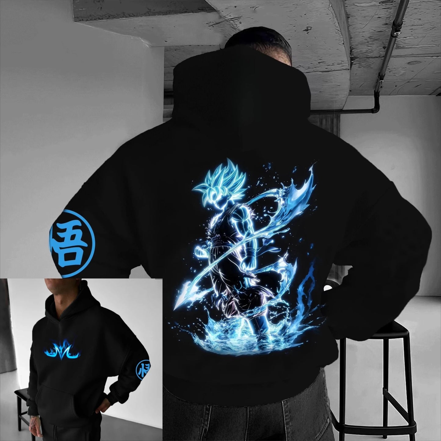 New Dragon Ball Goku Graphic Printed Hoodie Sweatshirt