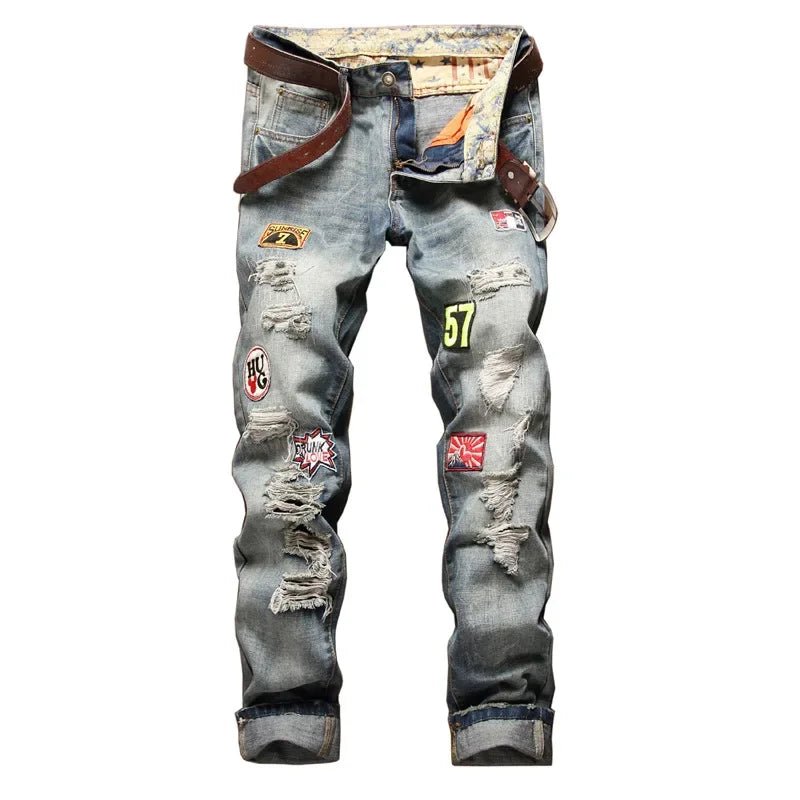 Stylish Cool Streetwear: Rogue 57 Ripped Rank Jeans - THE CLASSICS #carrollclassics