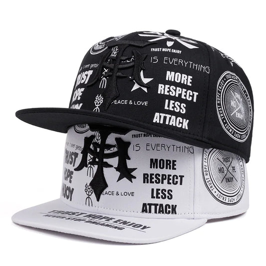 More Respect Less Attack Motivational Snapback Hat - Classic Vibes #carrollclassics