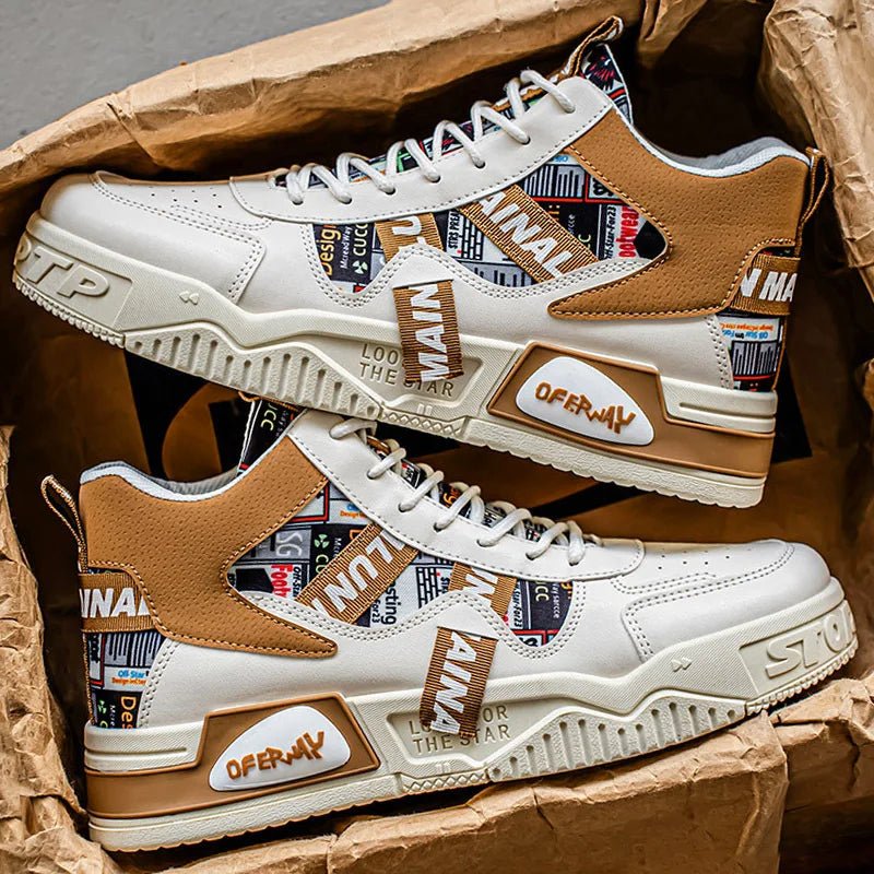 Stylish cool streetwear meets retro skateboarding sneakers - level up your style