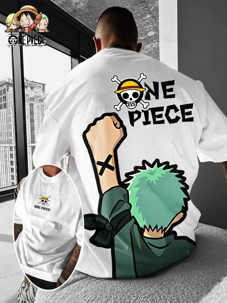 2026 New One Piece Luffy Zoro Graphic Short Sleeve T-shirt