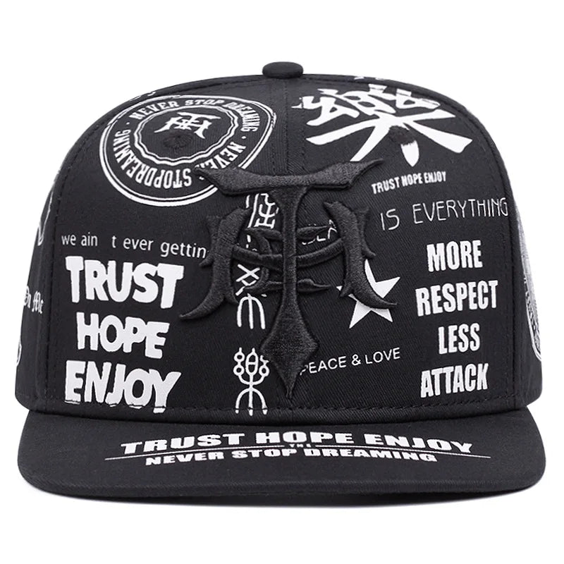 More Respect Less Attack Motivational Snapback Hat