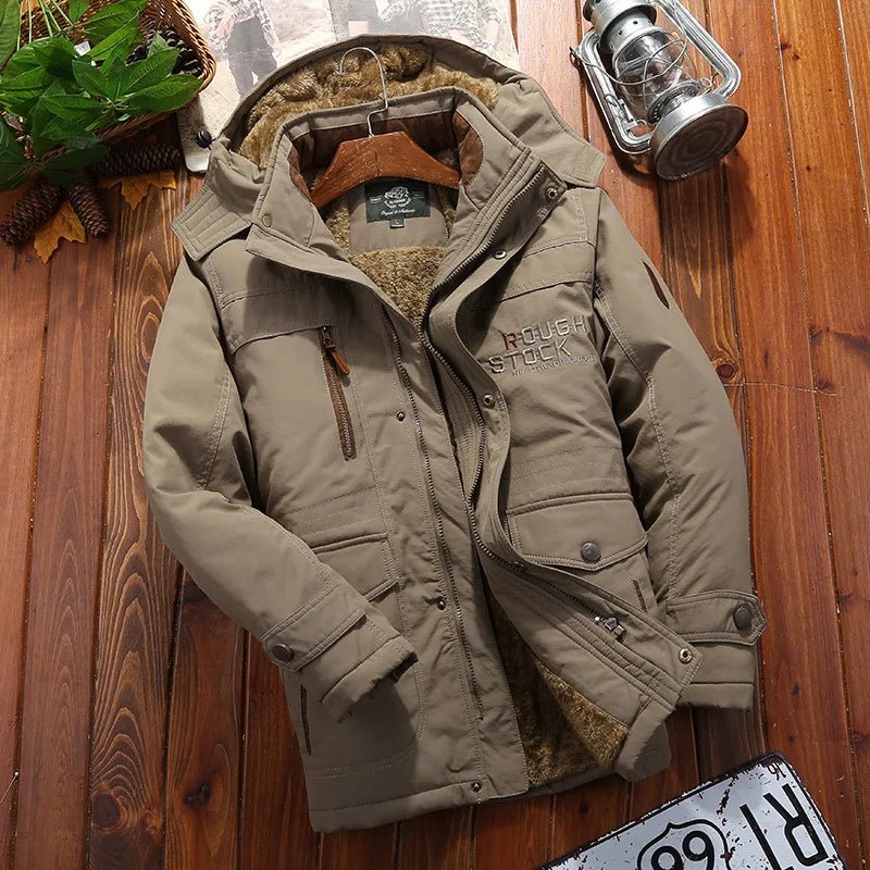 ROUGH STOCK Men's Winter Fleece Lining Outdoor Parka Coat - THE CLASSICS #carrollclassics