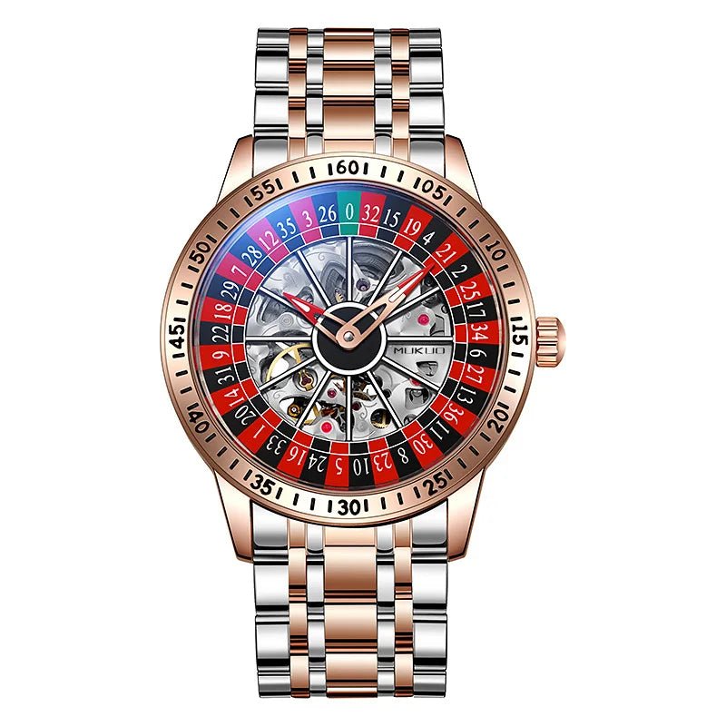 MUKUO Luxury Gambling Rotating Plate Dial Wristwatch - THE CLASSICS #carrollclassics