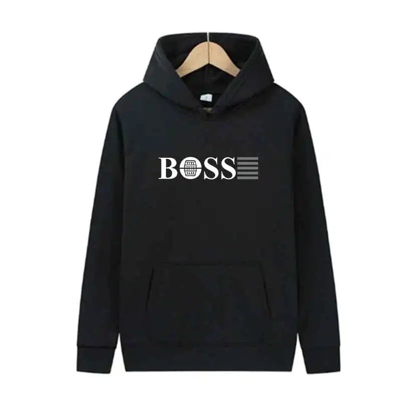 BOSS Fashion Trend Hoodie Casual Streetwear Pullover
