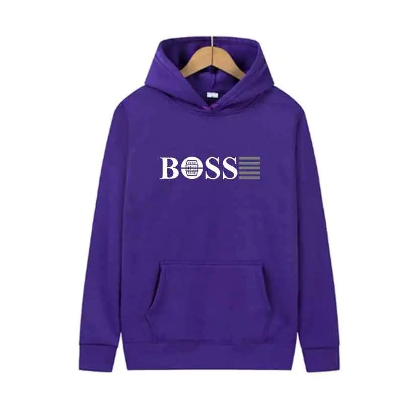 BOSS Fashion Trend Hoodie Casual Streetwear Pullover