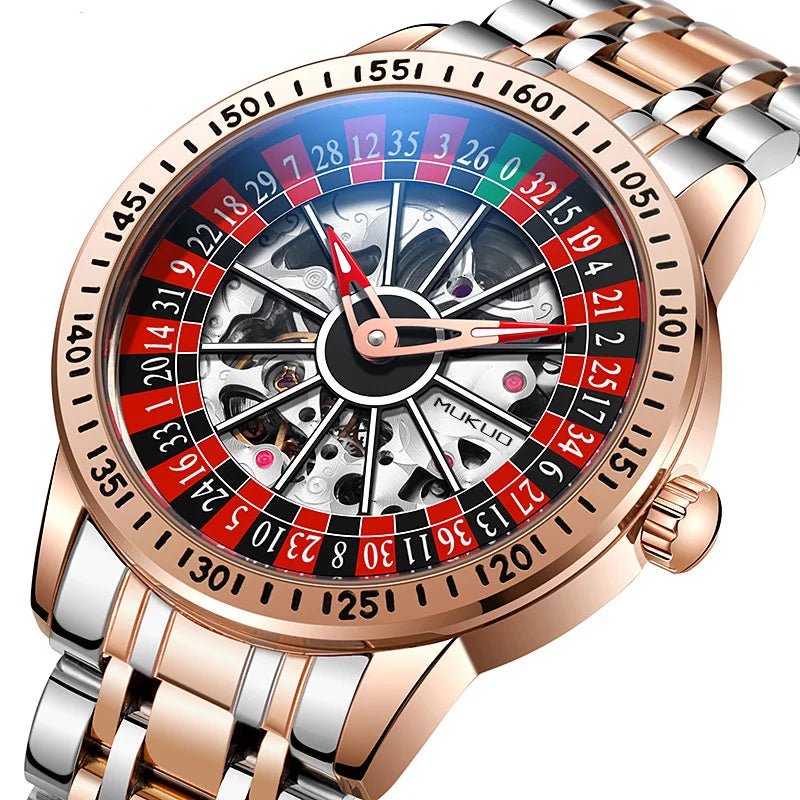MUKUO Luxury Gambling Rotating Plate Dial Wristwatch - THE CLASSICS #carrollclassics