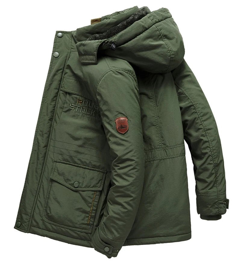 ROUGH STOCK Men's Winter Fleece Lining Outdoor Parka Coat - THE CLASSICS #carrollclassics