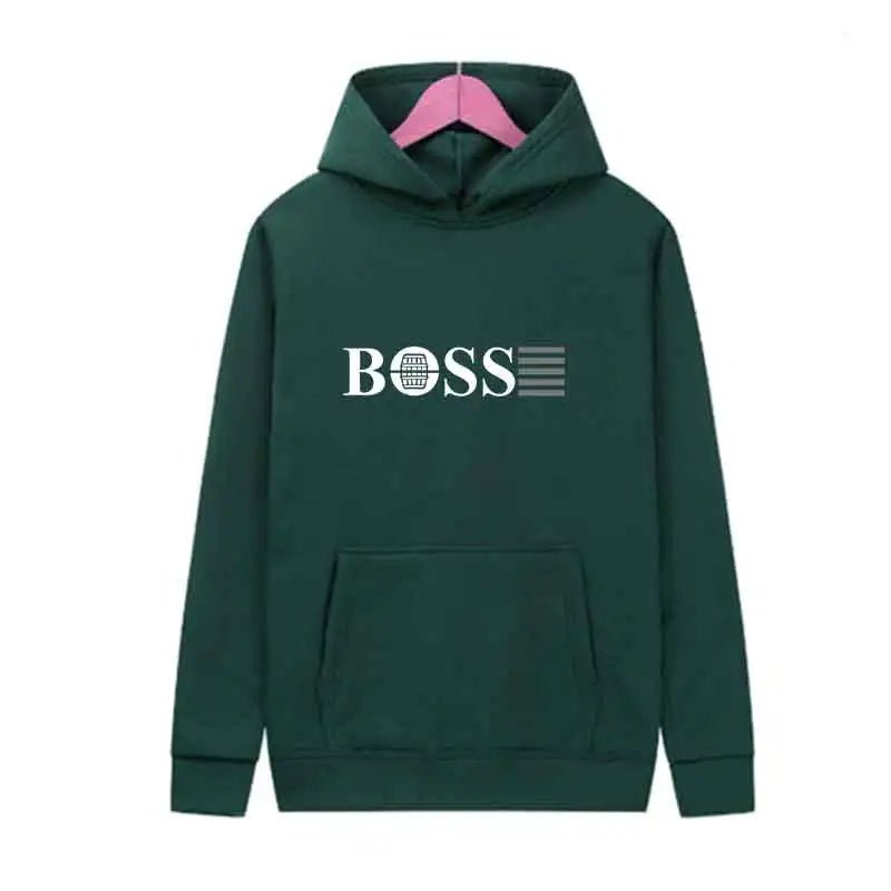 BOSS Fashion Trend Hoodie Casual Streetwear Pullover