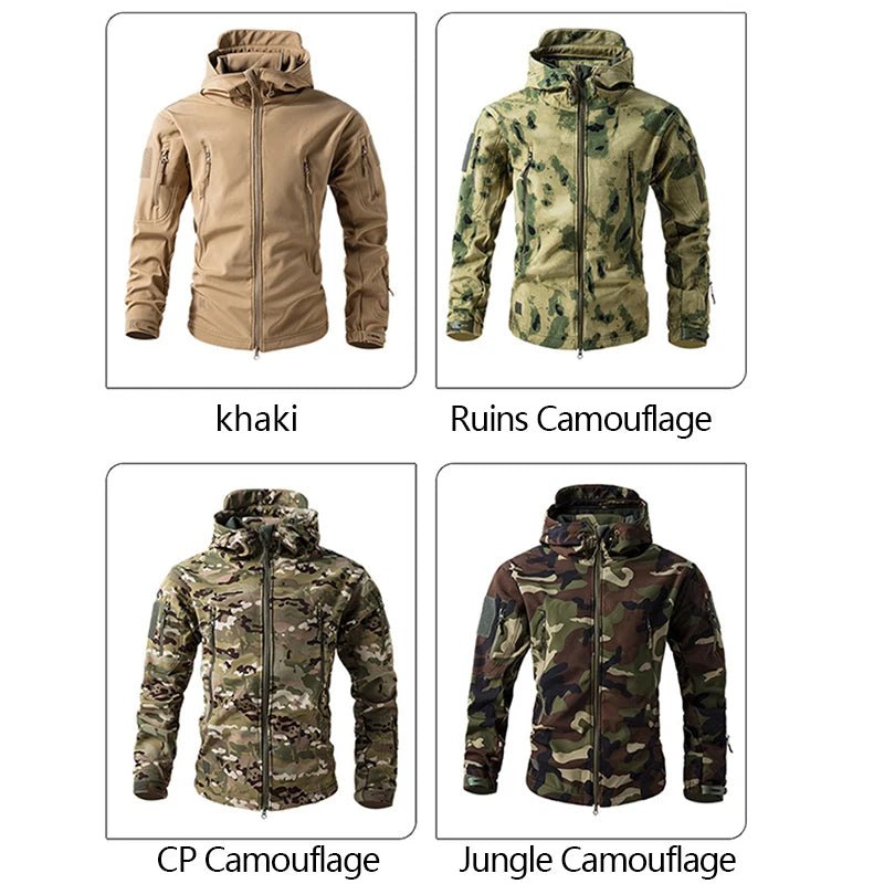 Tactical Men Waterproof Fleece Hooded Camouflage Coat - THE CLASSICS #carrollclassics