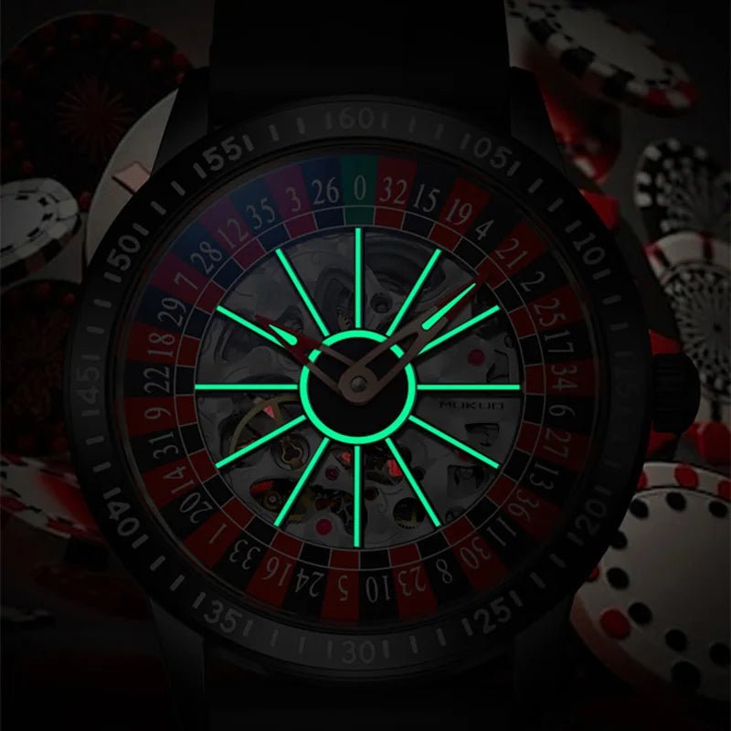 MUKUO Luxury Gambling Rotating Plate Dial Wristwatch - THE CLASSICS #carrollclassics