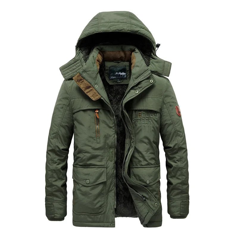 ROUGH STOCK Men's Winter Fleece Lining Outdoor Parka Coat - THE CLASSICS #carrollclassics