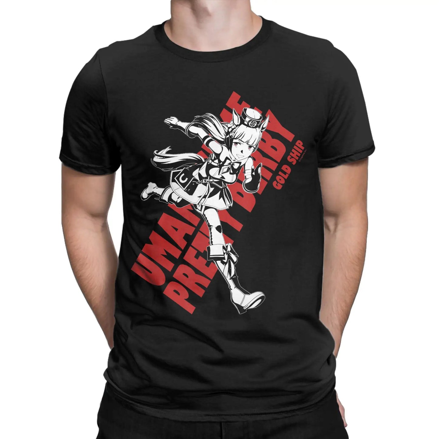 Umamusume Pretty Derby Gold Short Sleeve  T Shirt