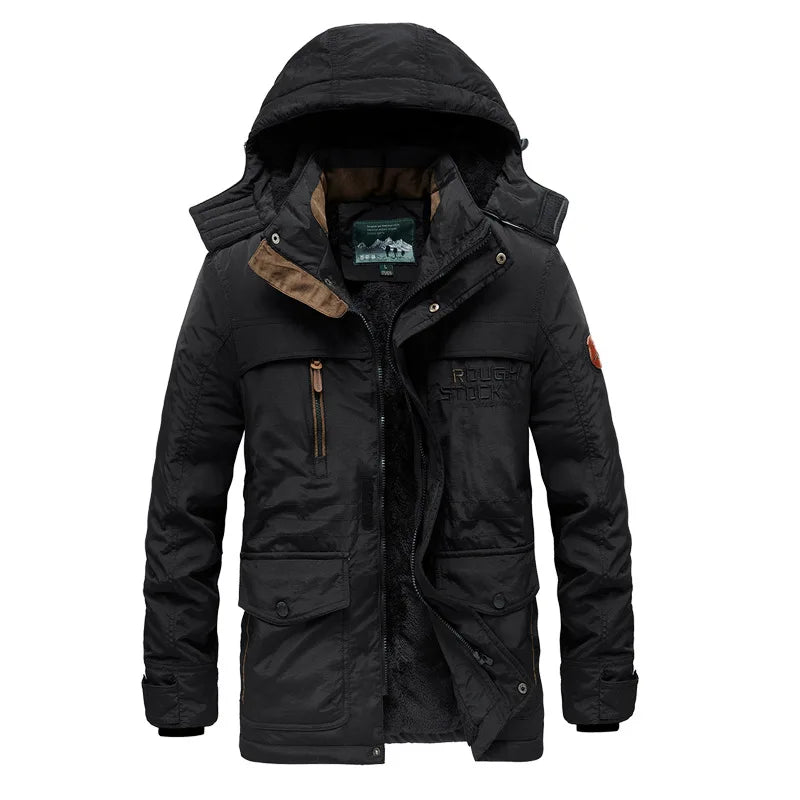 ROUGH STOCK Men's Winter Fleece Lining Outdoor Parka Coat - THE CLASSICS #carrollclassics