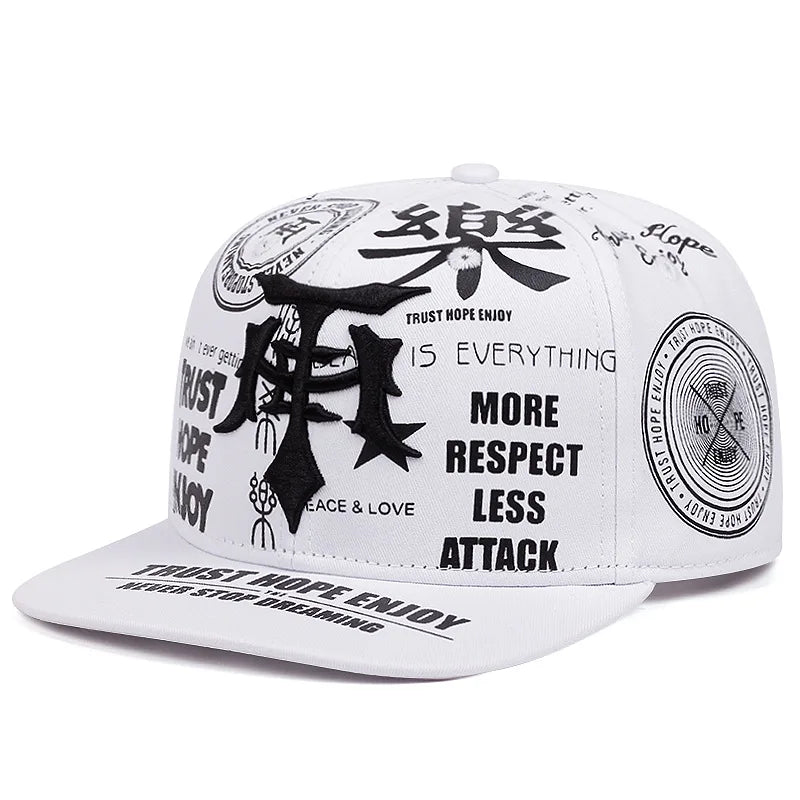 More Respect Less Attack Motivational Snapback Hat