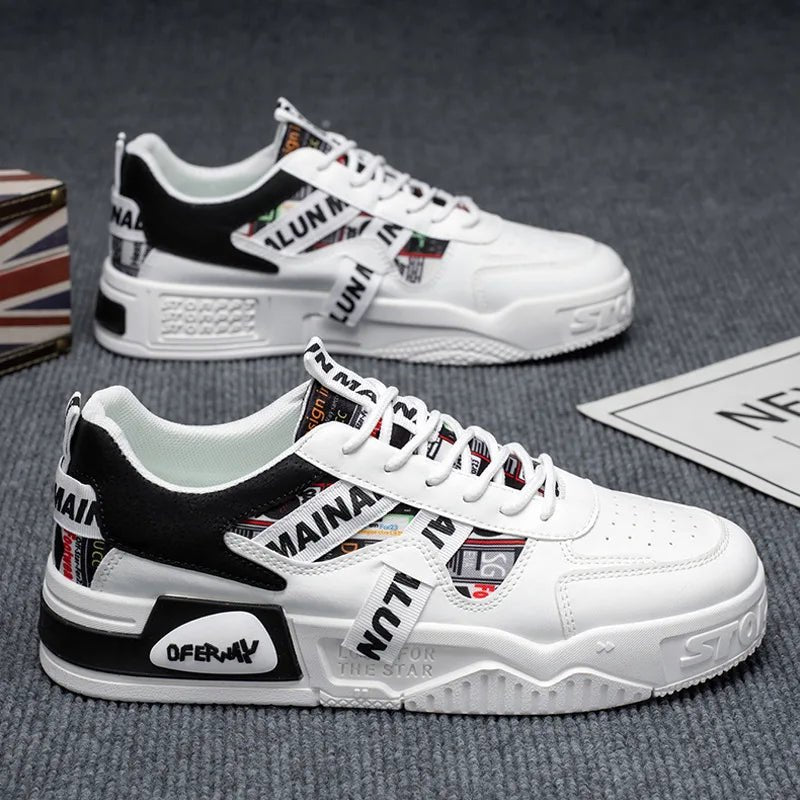 Stylish cool streetwear meets retro skateboarding sneakers - level up your style