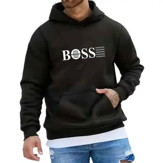 BOSS Fashion Trend Hoodie Casual Streetwear Pullover