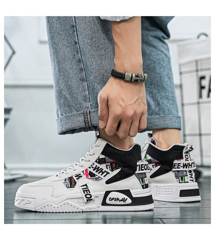 Stylish cool streetwear meets retro skateboarding sneakers - level up your style