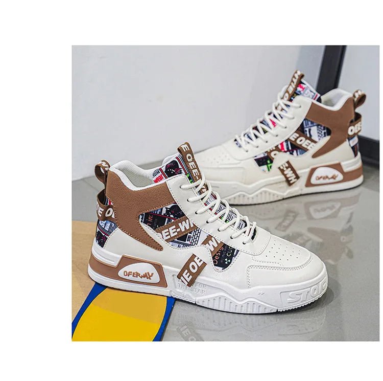 Stylish cool streetwear meets retro skateboarding sneakers - level up your style